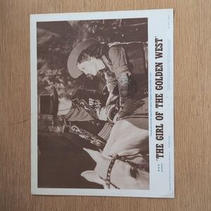 VTG "The Girl of the Golden West" Lobby Card